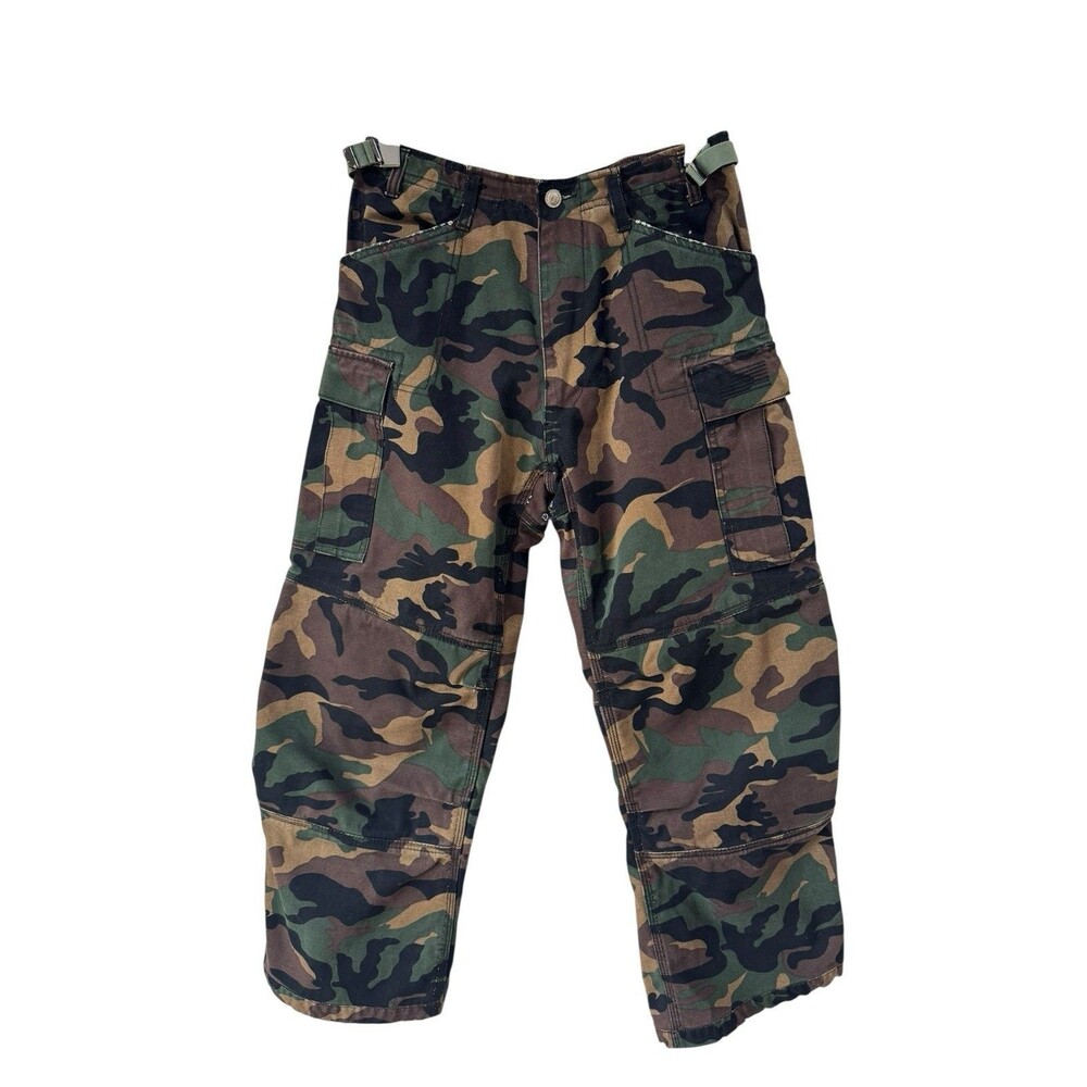 ICON Asphalt Technologies Mens Size 30x26 Super Duty Motorcycle Camo Pants PRSTN